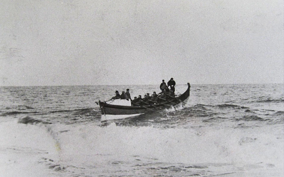 The Withernsea Lifeboat at sea