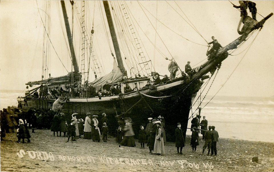 S.Urda Ashore at Withernsea 1906