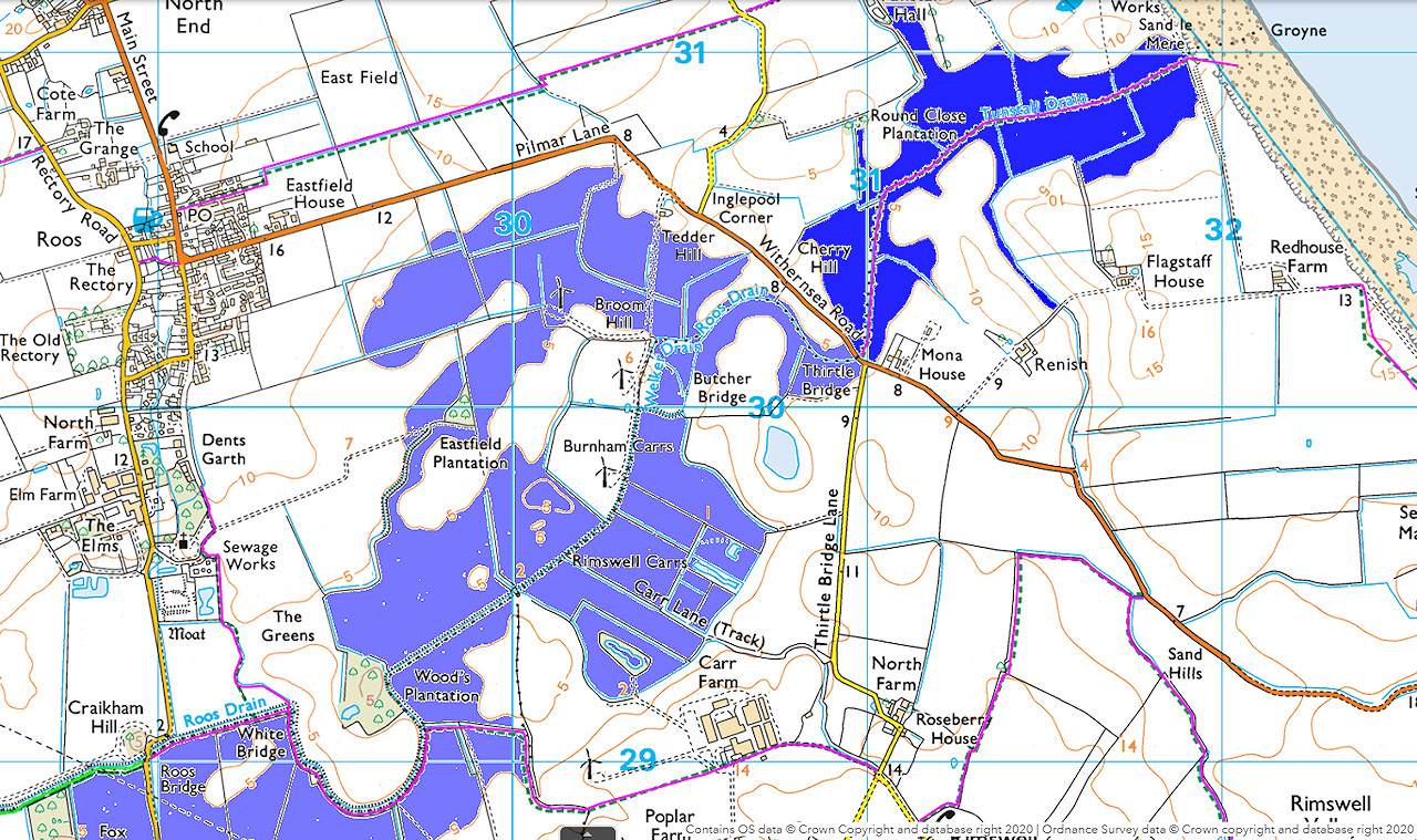 Sand Le Mere Flood Map