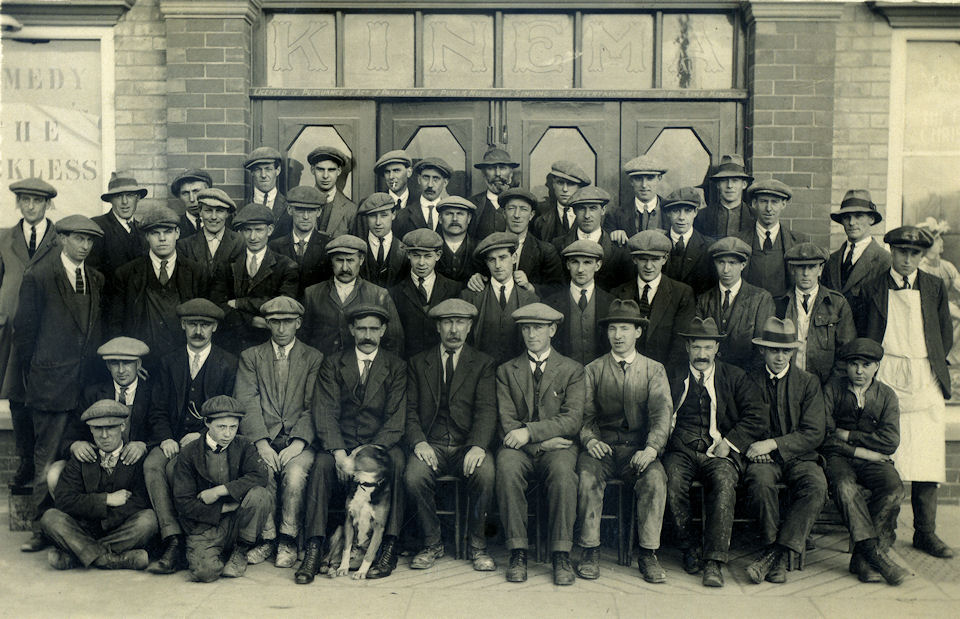 Group of People Outside the Kinema in Withernsea