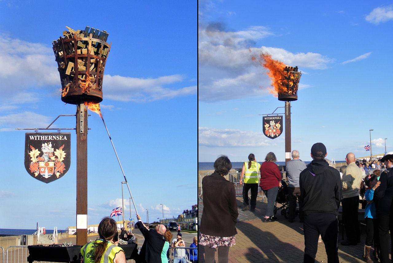 Lighting of beacon D-DAY 75th. anniversary 2019