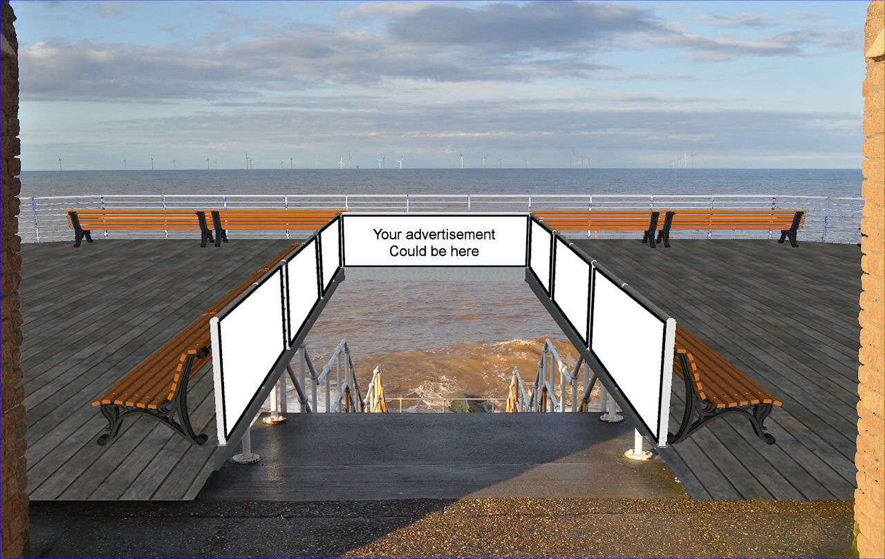 Withernsea Pier Advertising Banners