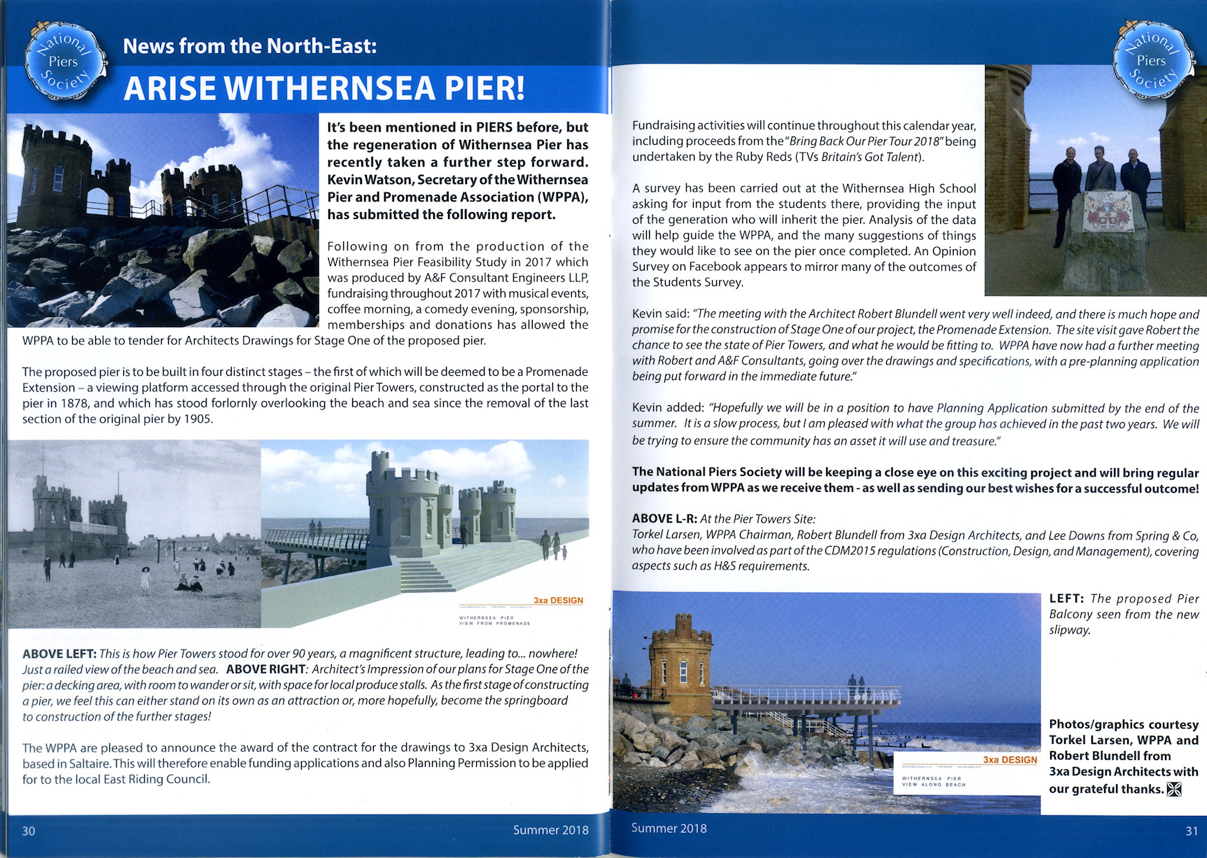 Withersea Pier Press Coverage, National Pier Society
