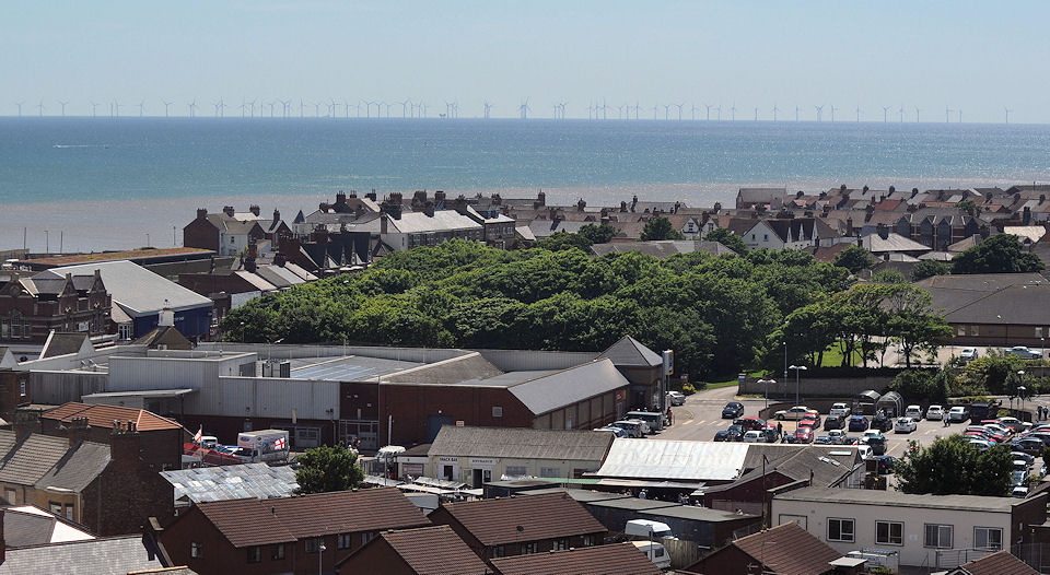 View from the top of Withernsea Lighthouse