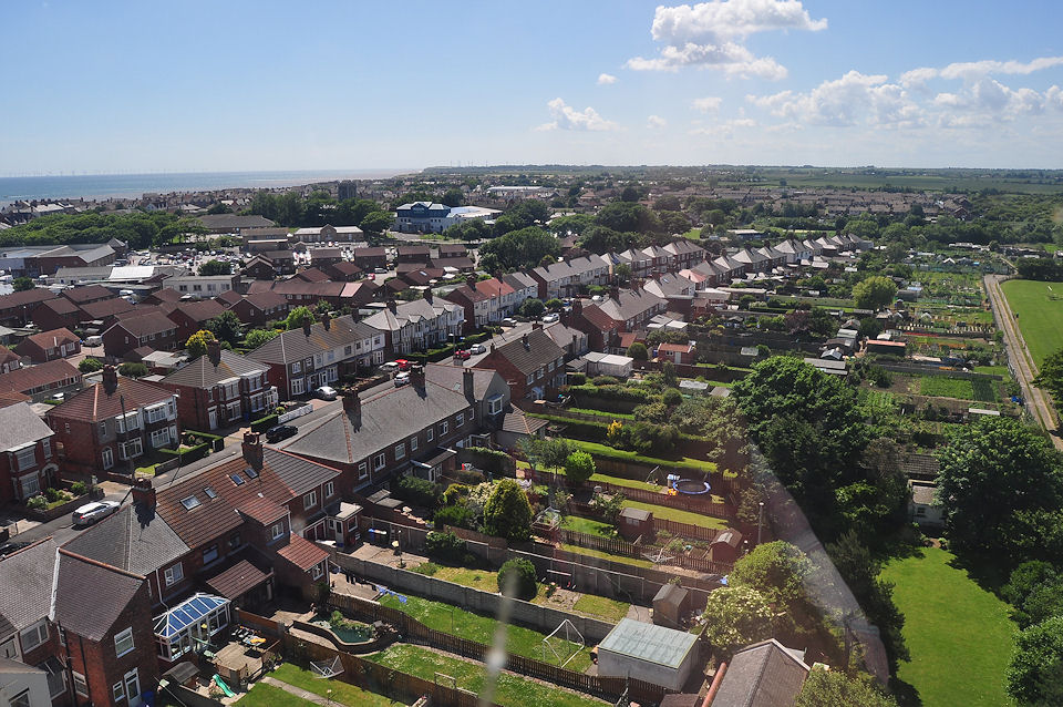 View from the top of Withernsea Lighthouse