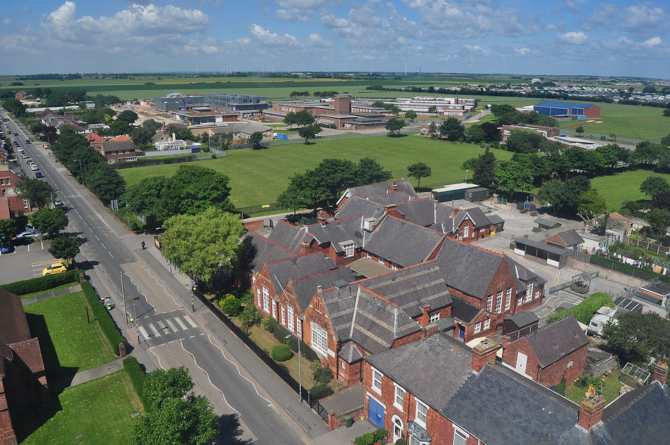 View from the top of Withernsea Lighthouse