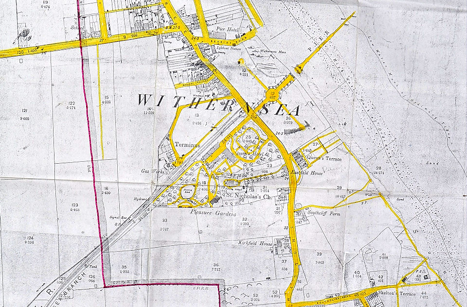 Map of Withernsea 1890